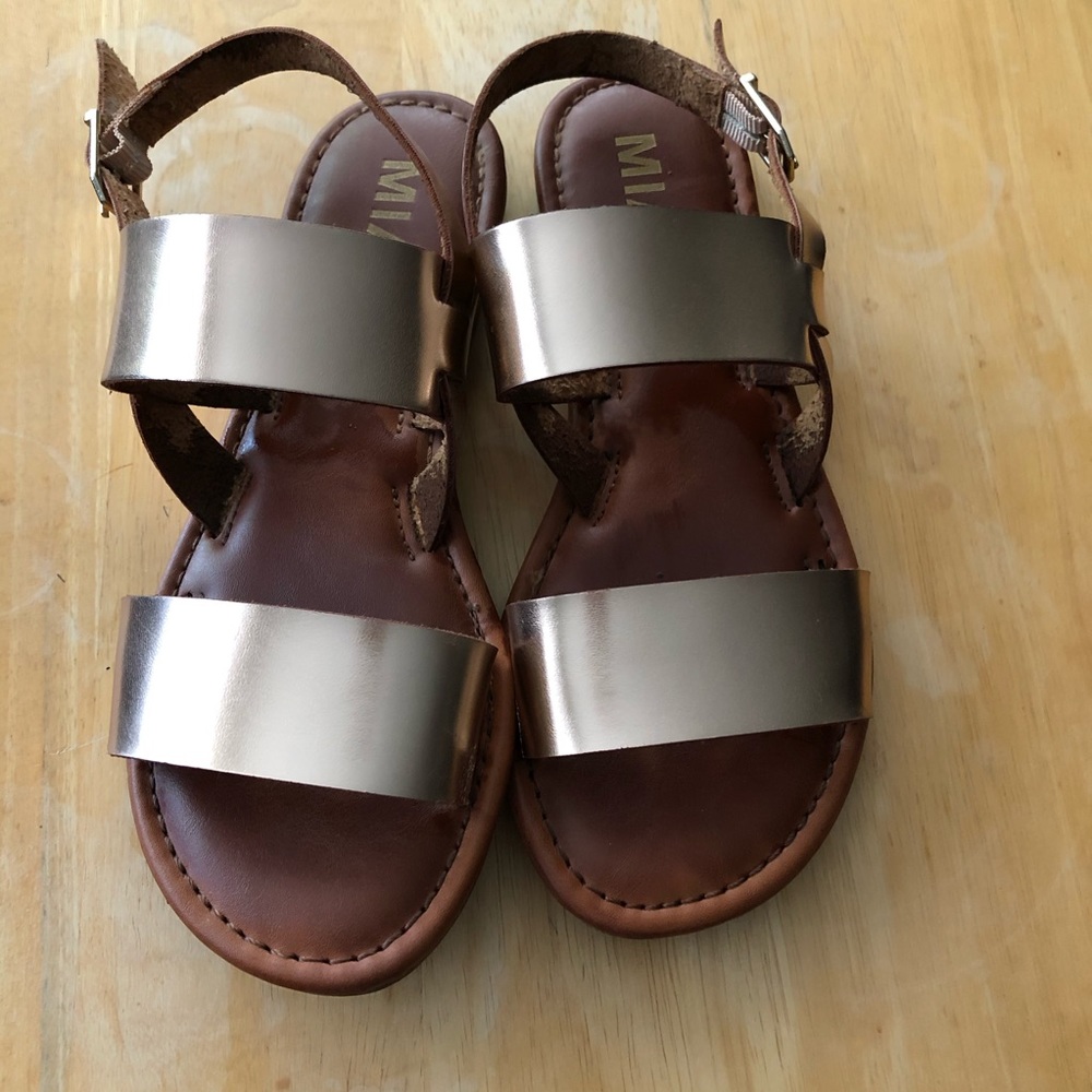 Mia rose gold sandals